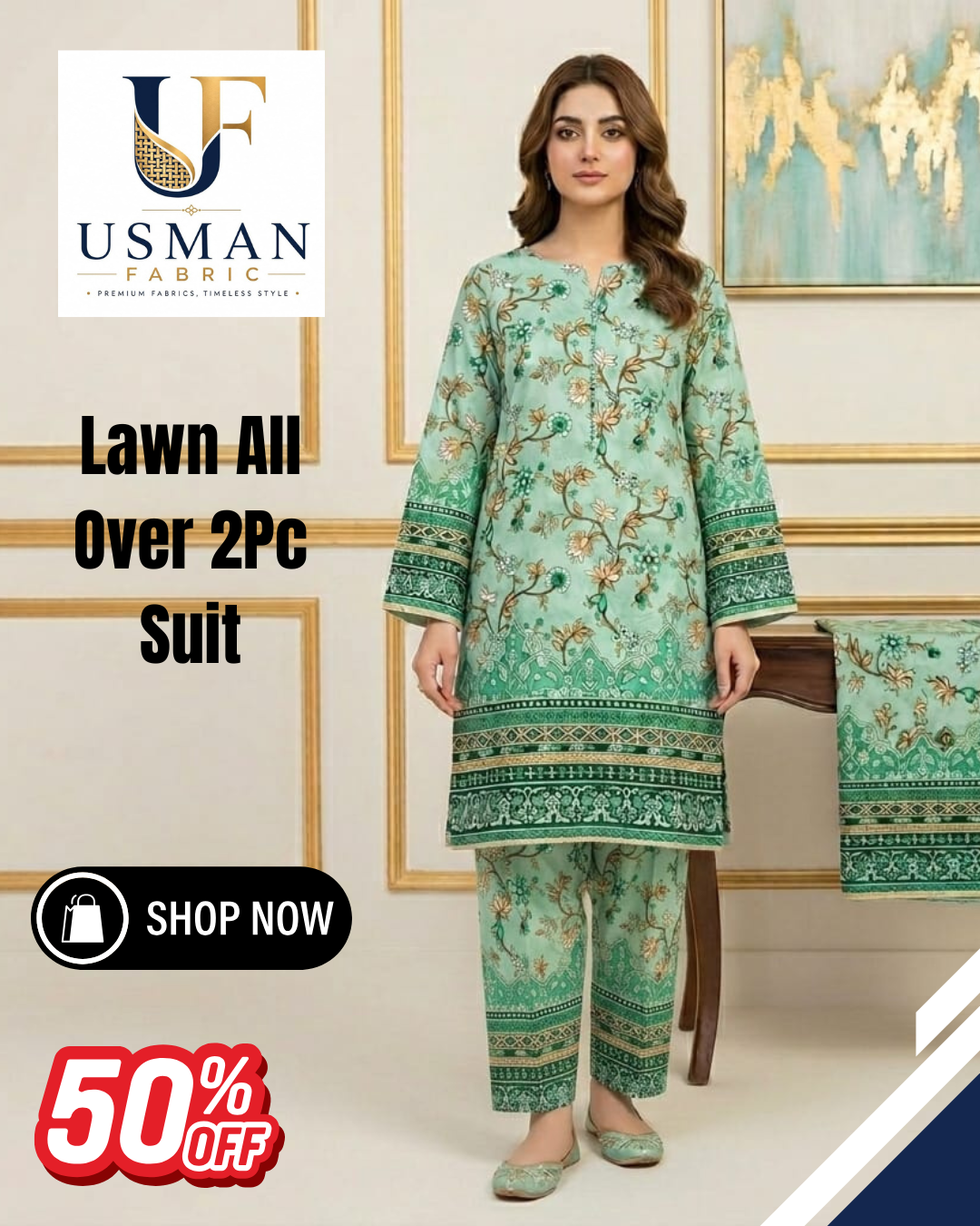 Ladies 2 PC Suits Green