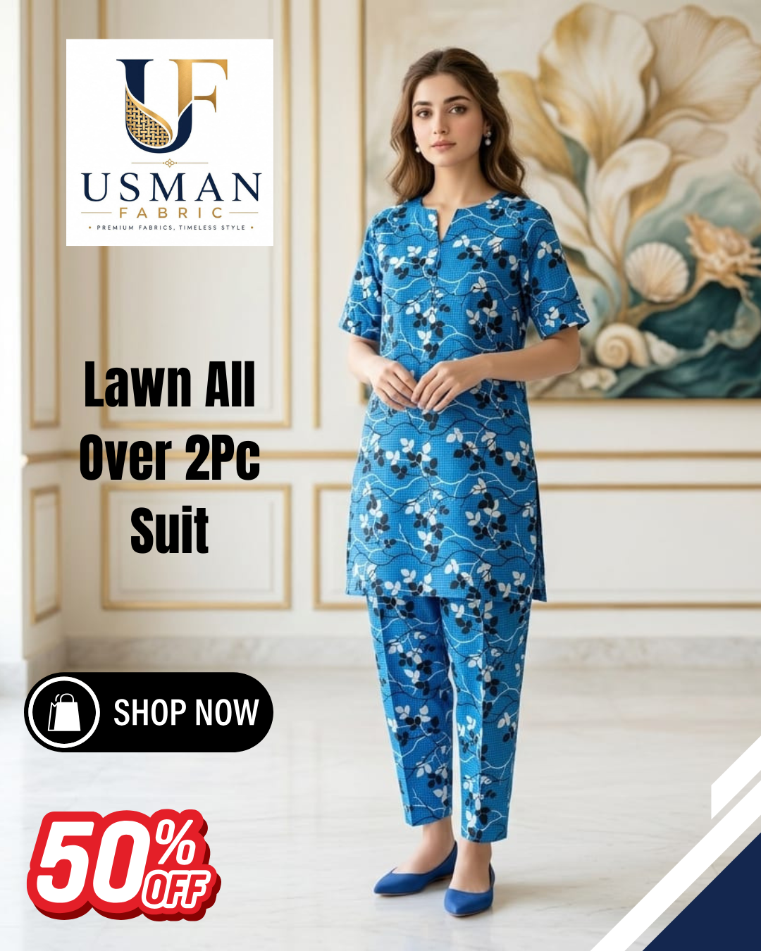 Ladies 2 PC Suits Blue
