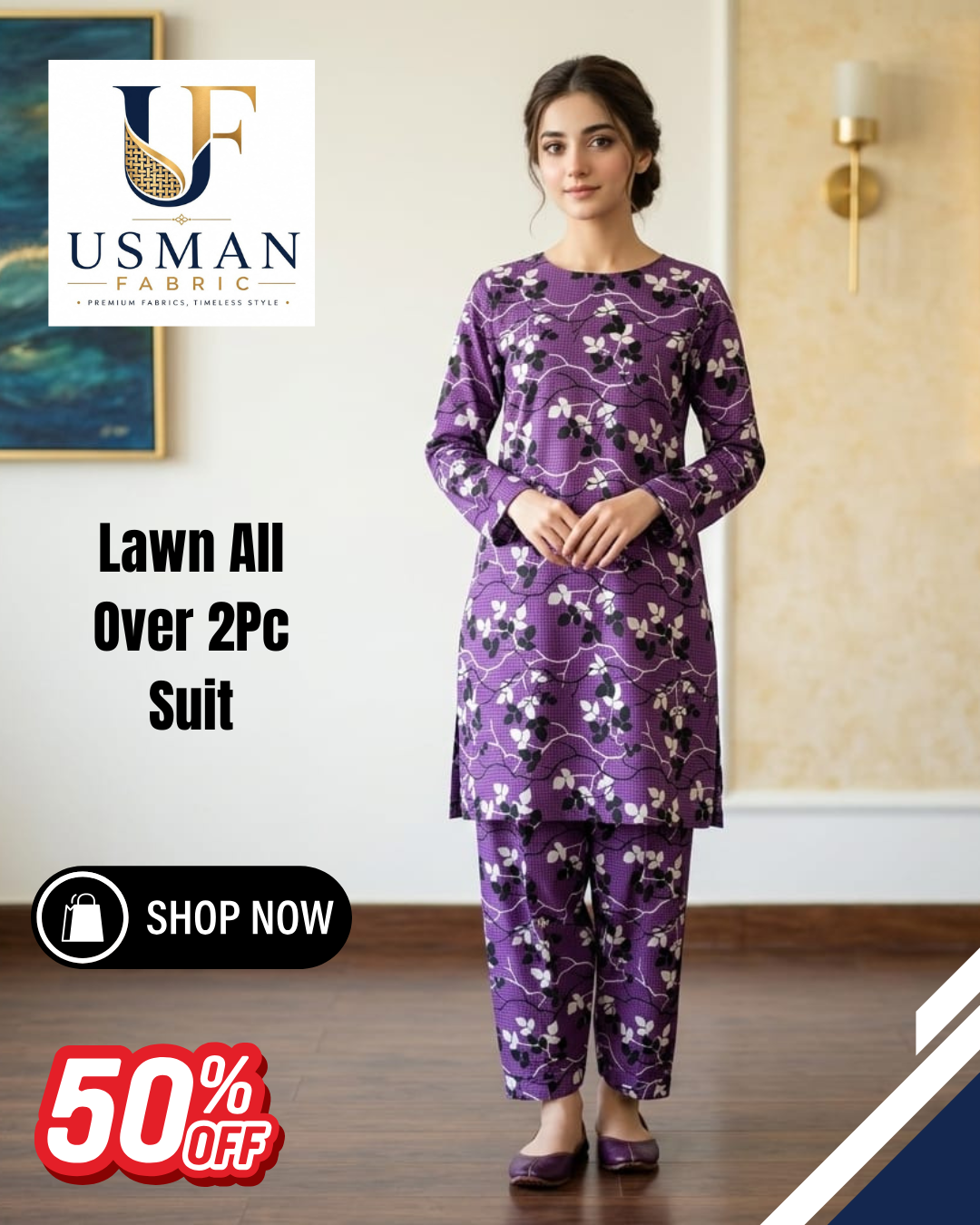 Ladies 2 PC Suit Purple